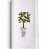Lemon  linen napkin