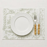 Placemat La Toile de Jouy Green set of 6