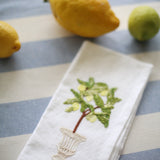 Lemon  linen napkin