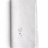 Carrot napkin white on white