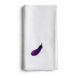Aubergine linen napkin color