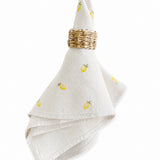 Mini lemon napkins set of 6